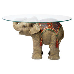 Figurine 1 Coffee Table Elephant Statue Lends An Exotic Sense of Adventure To Any Well-Appointed Room