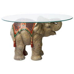 Figurine 1 Coffee Table Elephant Statue Lends An Exotic Sense of Adventure To Any Well-Appointed Room