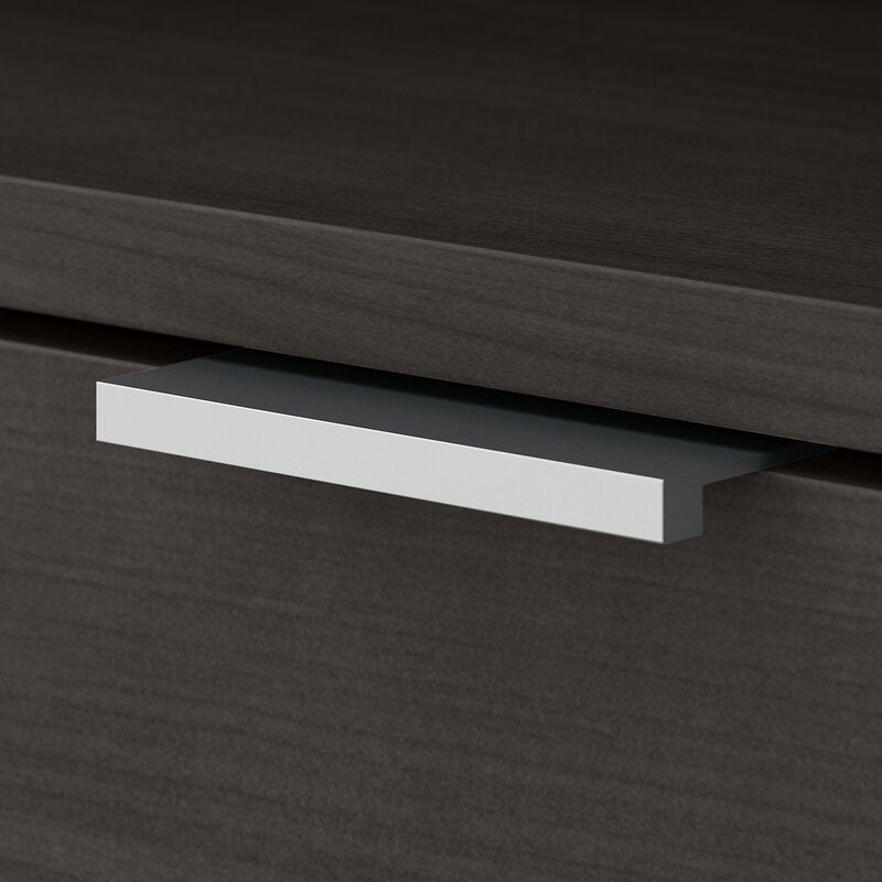 Storm Gray Jamestown 4 Shelf Filing Credenza any Modern Professional Office