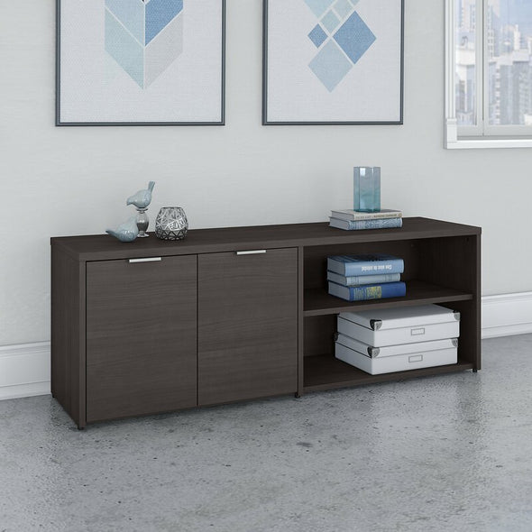 Storm Gray Jamestown 4 Shelf Filing Credenza any Modern Professional Office