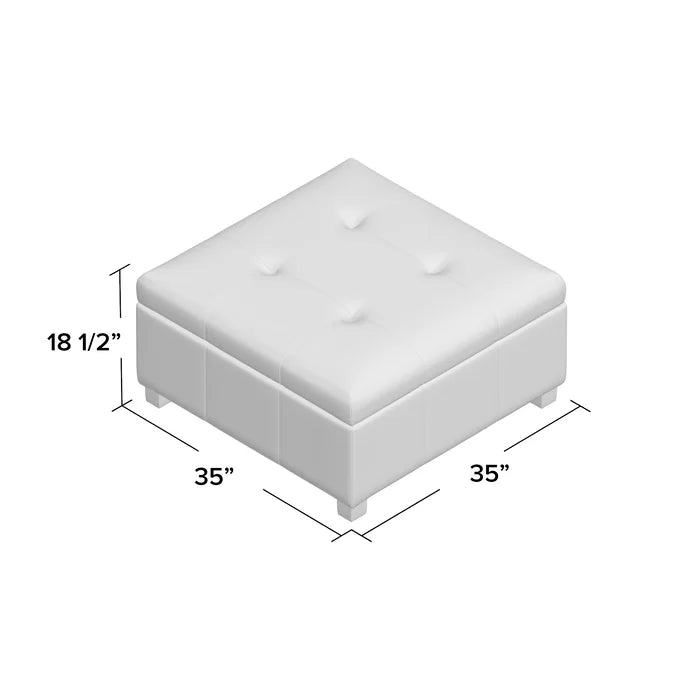 Bantom tufted cheap storage ottoman
