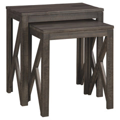 Janicki 24'' Tall Solid Wood Nesting Tables Modern Farmhouse Fresh