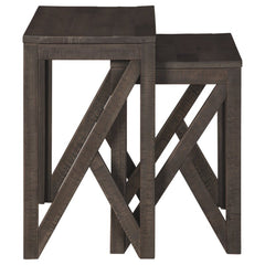 Janicki 24'' Tall Solid Wood Nesting Tables Modern Farmhouse Fresh