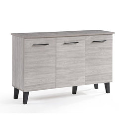 Gray 46.8'' Wide Sideboard Rectangular Accent Features Two Cabinets, Behind Three Doors, with Six Interior Shelves To Stow Away Extra Home Essentials
