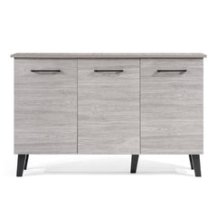 Gray 46.8'' Wide Sideboard Rectangular Accent Features Two Cabinets, Behind Three Doors, with Six Interior Shelves To Stow Away Extra Home Essentials