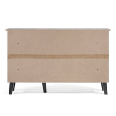 Gray 46.8'' Wide Sideboard Rectangular Accent Features Two Cabinets, Behind Three Doors, with Six Interior Shelves To Stow Away Extra Home Essentials