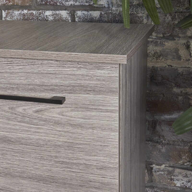 Gray 46.8'' Wide Sideboard Rectangular Accent Features Two Cabinets, Behind Three Doors, with Six Interior Shelves To Stow Away Extra Home Essentials