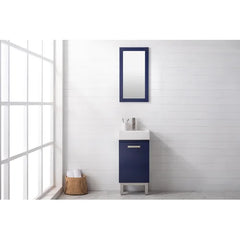 Blue Jarrettsville 16.5" Single Bathroom Vanity Set Indoor Aesthetic Design
