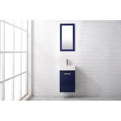 Blue Jarrettsville 16.5" Single Bathroom Vanity Set Indoor Aesthetic Design