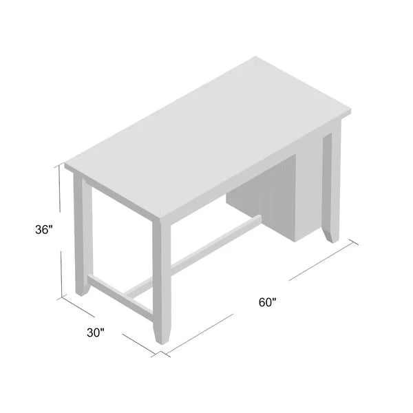 Jarrod 60'' Wide Kitchen Island with Solid Wood Top