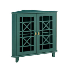 Dark Teal Jason 30'' Tall 2 - Accent Corner Accent Cabinet Gives Your Living Room Spare Storage
