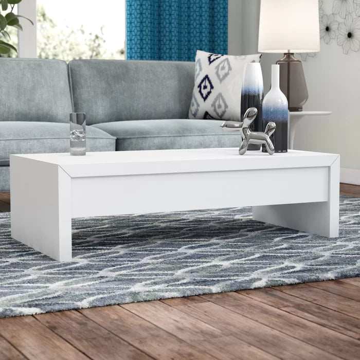 Lift Top Extendable Coffee Table with Storage Manufactured Wood