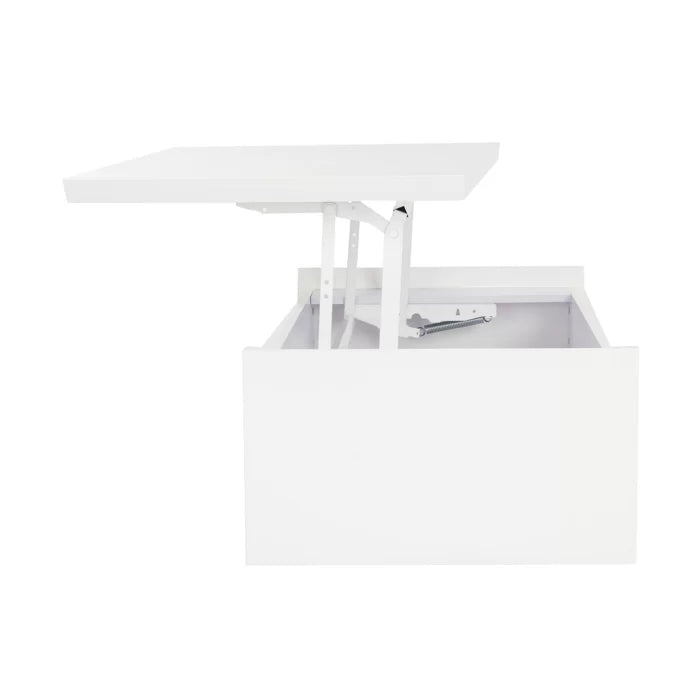 Lift Top Extendable Coffee Table with Storage Manufactured Wood