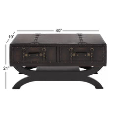 Jelks Cross Legs Coffee Table Perfect for Living Room with Plenty Storage Space