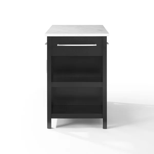 Jelle 42'' Wide Kitchen Island Adjustable and Removable Shelf Style and Smart Storage