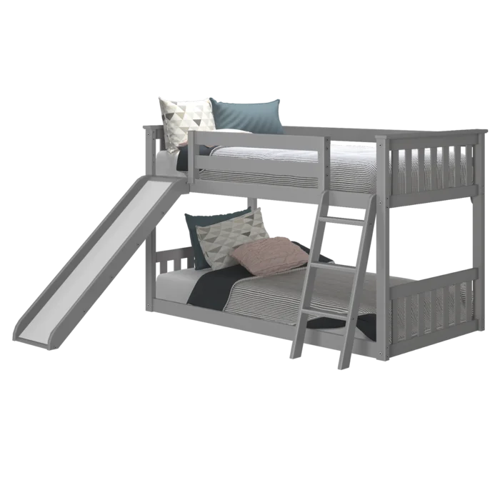 Jeniffer Twin Over Twin Solid Wood Standard Bunk Bed