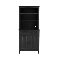 Black Jill Zarin Coffee Station Hutch Beautifully Designed Bar
