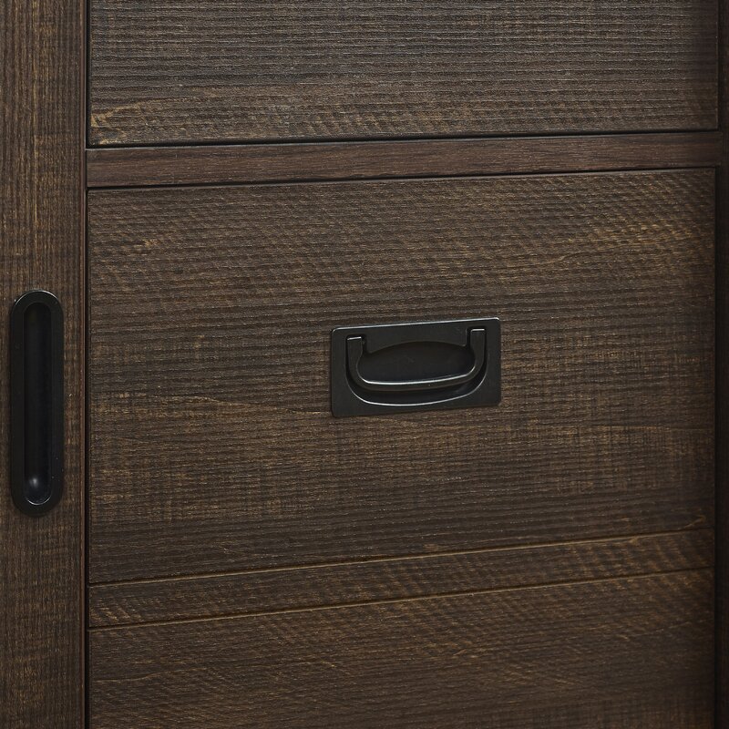 1 - Rustic Brown Single Bathroom Vanity Set Maximizes your Storage Options By Offering A Set of Drawers Along with Hidden Shelves For Added Storage