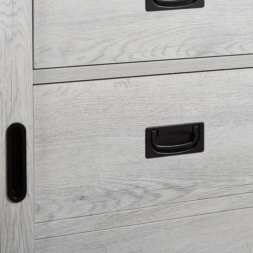 White Wash Jillian 48" Single Bathroom Vanity Set Made from Engineered Wood