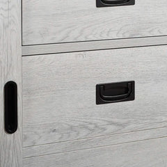 White Wash Jillian 48" Single Bathroom Vanity Set Made from Engineered Wood
