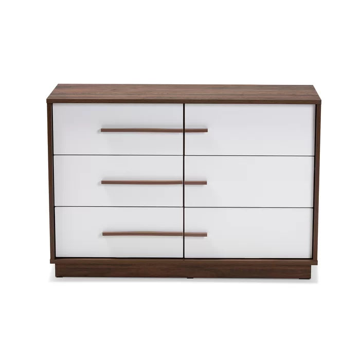 Johnathon 6 Drawer 39.25'' W Dresser Contemporary Style Provide Ample Space