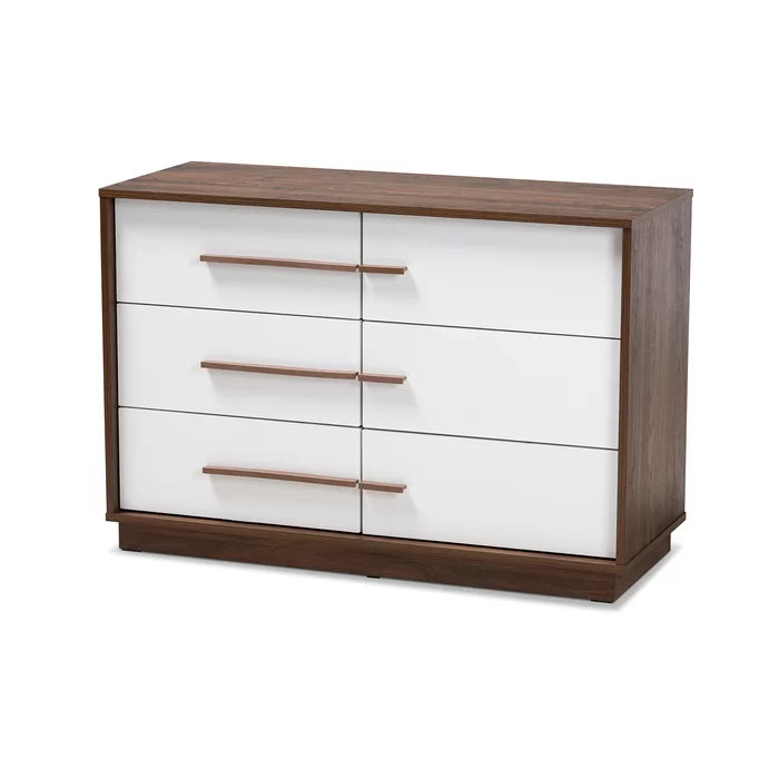 Johnathon 6 Drawer 39.25'' W Dresser Contemporary Style Provide Ample Space