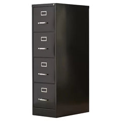 Black Jolene 15'' Wide 4 -Drawer Steel Vertical Filing Cabinet Design