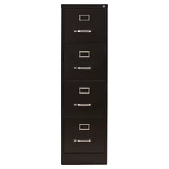 Black Jolene 15'' Wide 4 -Drawer Steel Vertical Filing Cabinet Design