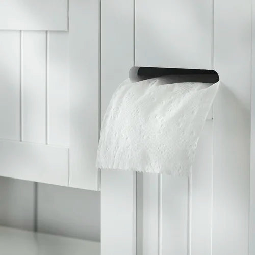 White 34'' W x 38.3'' H x 6.5'' D Over-The-Toilet Storage