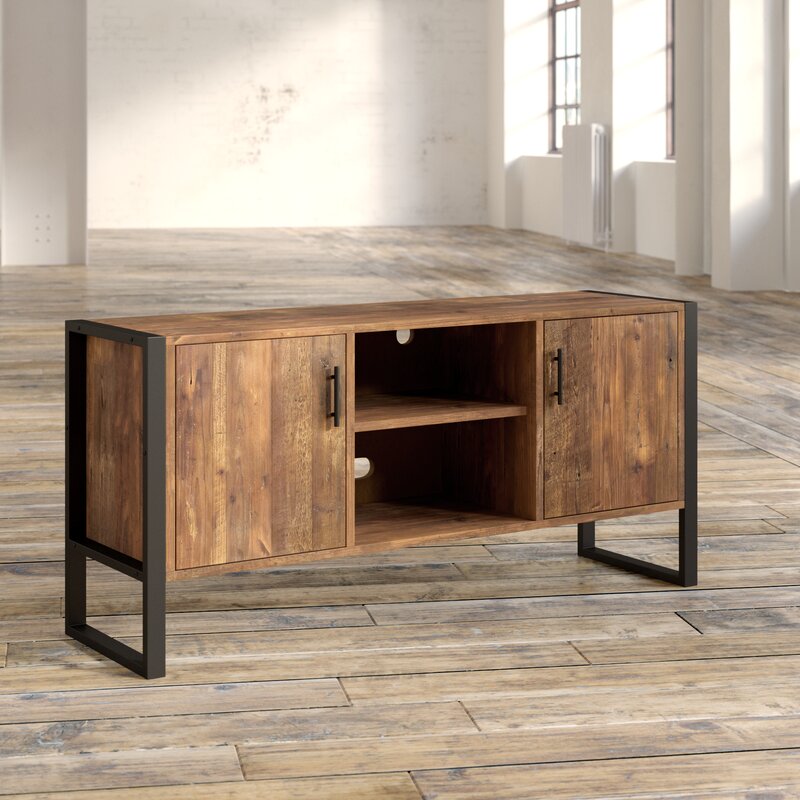 Norah solid top wood tv stand