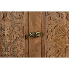 Jordyn 36'' Tall Solid Wood 2 Door Accent Cabinet Made from Mango Wood