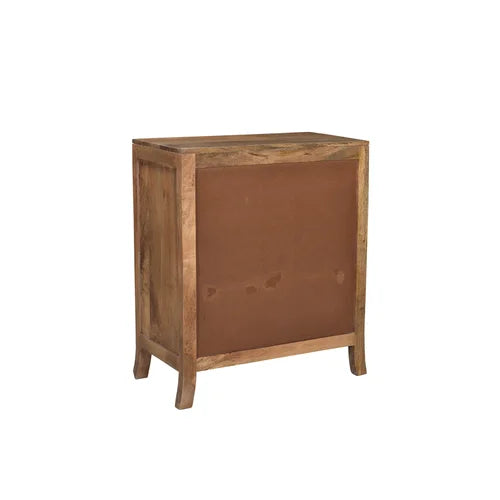 Jordyn 36'' Tall Solid Wood 2 Door Accent Cabinet Made from Mango Wood