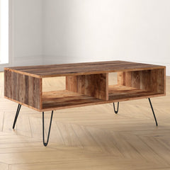 4 Legs Coffee Table with Storage Lend your Living Room A Modern Look with A Dash of Rustic Charm Coffee Table