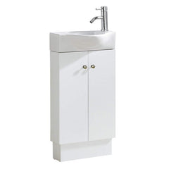 White Single Bathroom Vanity Set Perfect for Powder Rooms Or Space-Conscious