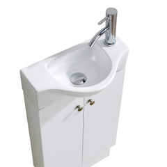 White Single Bathroom Vanity Set Perfect for Powder Rooms Or Space-Conscious
