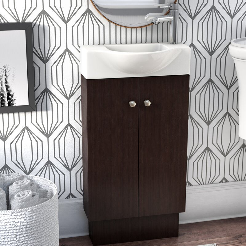 Single Bathroom Vanity Set Perfect for Powder Rooms Or Space-Conscious Bathrooms Spot For Everything From Brushing Your Teeth
