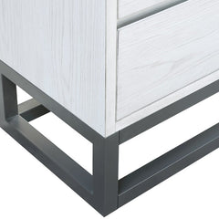 White Joshua 6 Drawer 48'' W Modern Silhouette Gets a Rustic Refresh