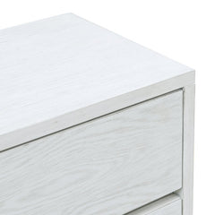 White Joshua 6 Drawer 48'' W Modern Silhouette Gets a Rustic Refresh