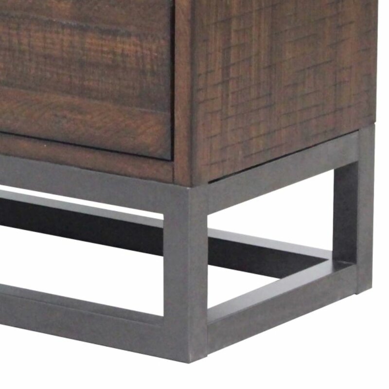 Brown Joshua 6 Drawer 48'' W Veneered Drawer Fronts
