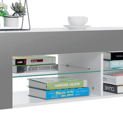 Gray White Jowers TV Stand for TVs up to 65" Made of High Quality and Eco Friendly