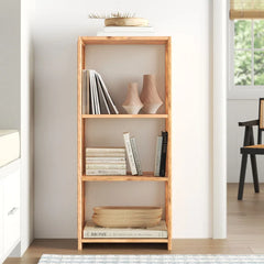 Juliana 19.7'' W Solid Wood Etagere Bookcase Ideal for Storage or Display Space