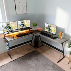 Jurgensen Reversible L-Shape Gaming Computer Desk
