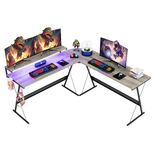 Jurgensen Reversible L-Shape Gaming Computer Desk