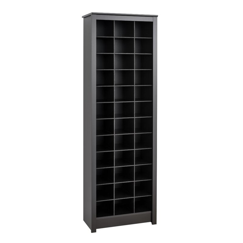 36 Pair Shoe Rack 12 Rows of Cubby Shelves Accommodate up to 36 Pairs of your Favorite Sneakers Sandals Dress Shoes and Flats