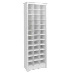 36 Pair Shoe Rack 12 Rows Of Cubby Shelves Accommodate Up To 36 Pairs