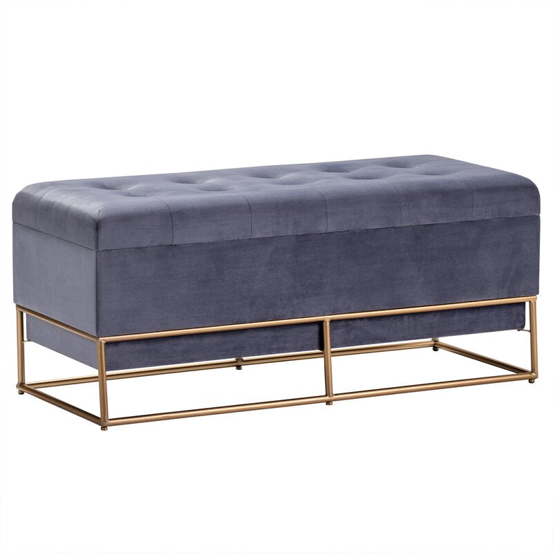 Upholstered Flip Top Storage Bench This Storage Bench Brings Glam Style and An Extra Place to Tuck Away Throw Blankets in your Living Room or Bedroom