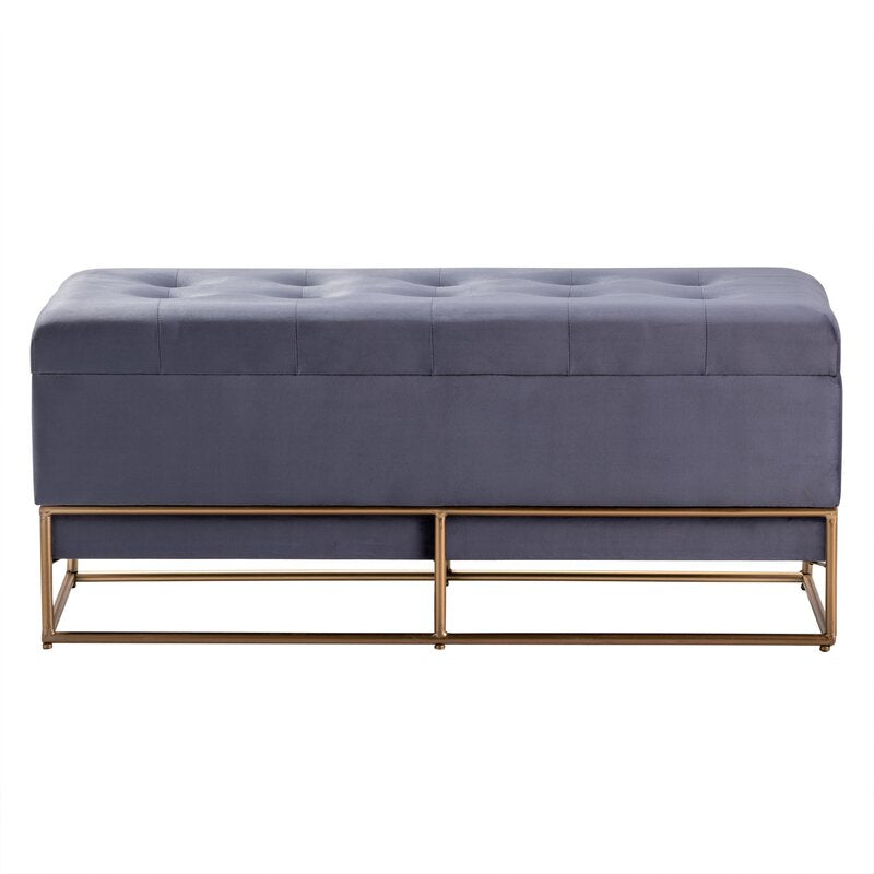Upholstered Flip Top Storage Bench This Storage Bench Brings Glam Style and An Extra Place to Tuck Away Throw Blankets in your Living Room or Bedroom