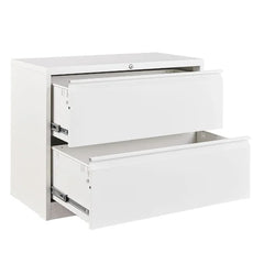White Karanicas 35.43'' Wide 2 Drawer Lateral Filing Cabinet