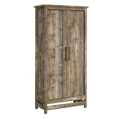 Karn 35.25'' Wide 6 Shelf Storage Cabinet Hidden Storage Behind Doors