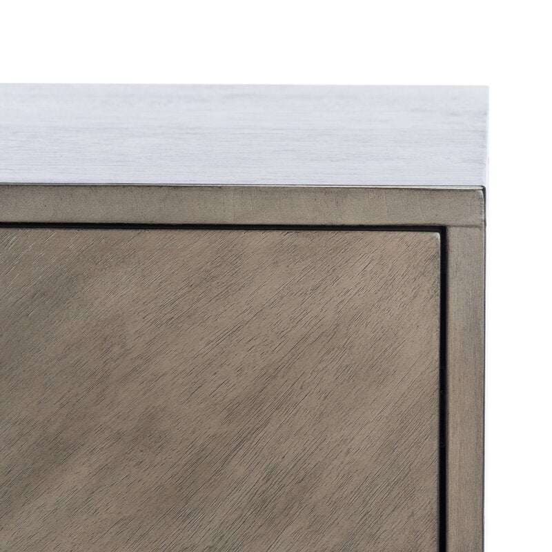 Light Gray Karolina 6 Drawer 56'' W Double Dresser Engineered Wood